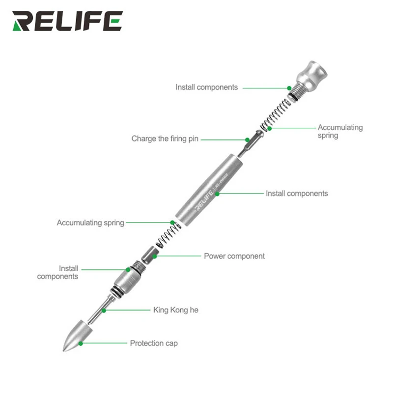 RELIFE RL-066B Back Cover Glass Breaking Pen for Phone Rear Camera Disassembly Tools Glass Removal Repair Assistant