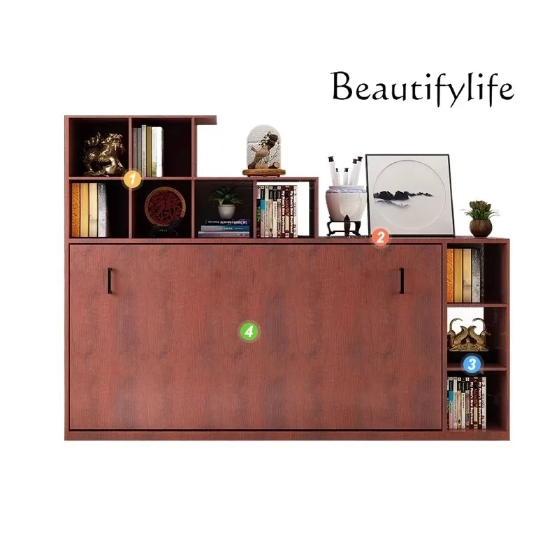 H Fancy Queen Size Bed Storage Cabinets Aesthetic Folding Bed Multifunctional Frame Muebles Para Dormitorio Bedroom Furniture