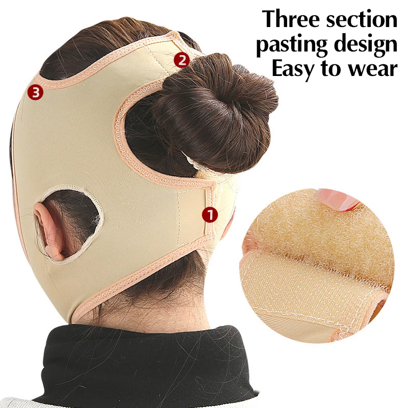 Elastische Gesicht Abnehmen Verband V Linie Gesicht Shaper Frauen Kinn Wange Lift Up Gürtel Gesichts Massager Strap Gesicht Hautpflege Werkzeuge Schönheit
