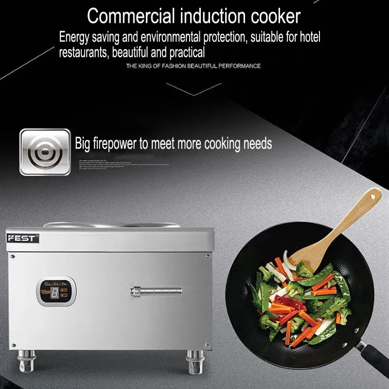 Fogão de indução 8kw/12kw/15kw sopa fritura forno avião mesa cozinha fogão de indução de alta potência 1pc