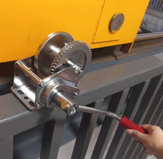 304 Stainless Steel Manual Winch 1200 Lbs 800LBS Hand Winch Winch Upper and Lower Two-way Self-locking Hanger