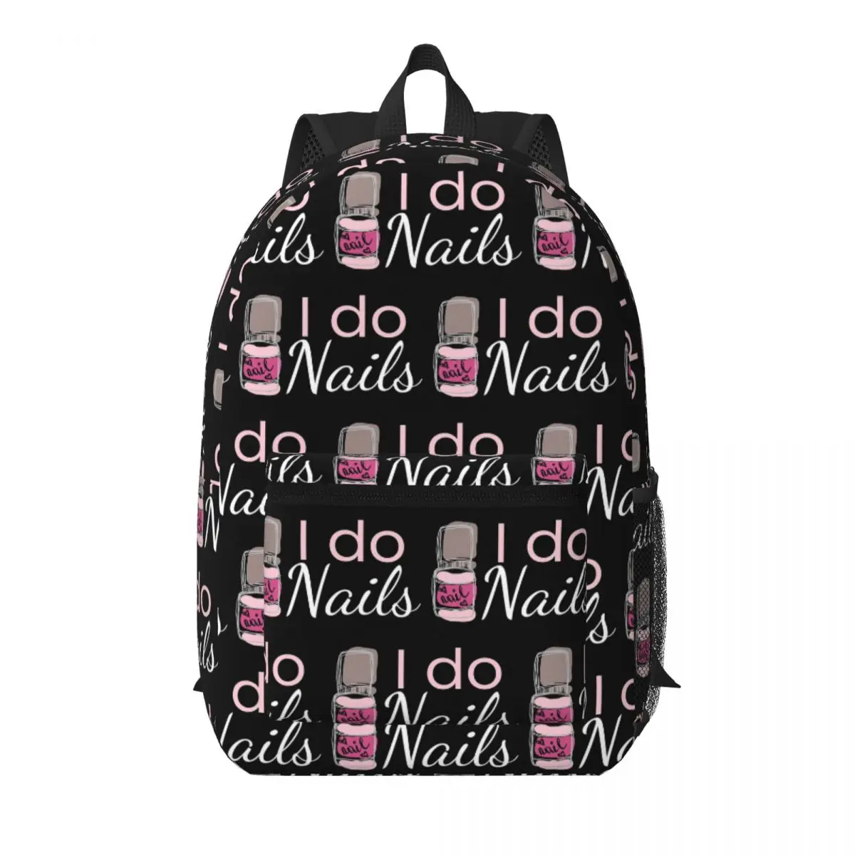 I Do Nails Fingernail Manicure Studio Student Backpack School Bag Hiking Travel Daypack for Boys Girls Bookbag Shoulder Bags