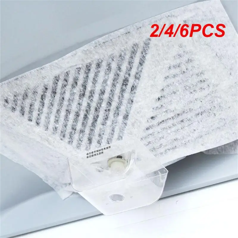 2/4/6PCS Oil-absorbing Cotton Anti-oil Filter Non-woven Fabric Kitchen Household Home-appliance Oil-proof Filter Range Hood