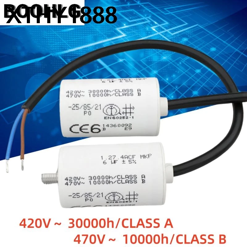 

1 шт. Конденсатор для запуска двигателя A V 1.27.4ACF MKP 420V 6uF