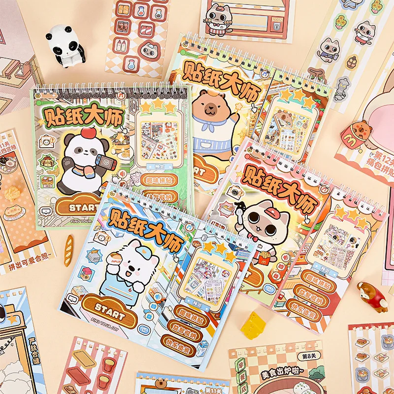 

Card Lover 16 Pcs [Sticker Master Series] Landscape Stickers 3D Waterproof Material Collection Book Stable Guinea Pig Stickers