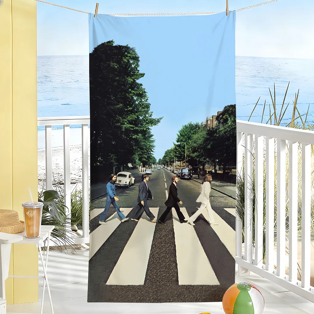 Rock Music-Abbey Road Towel Quick Dry Soft Yoga Swimming Fitness Mountain Climbing The B-Beatles-S Large Beach Towels