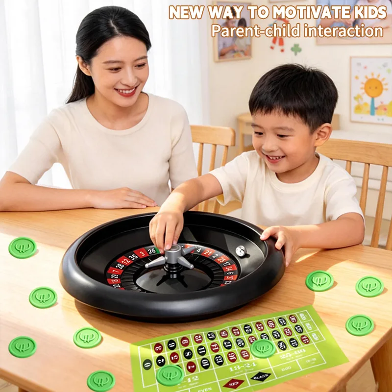 2026 New Rotary Wheel Rolling Game Desktop Creative Puzzle Game Fun Game Parent Child Toy
