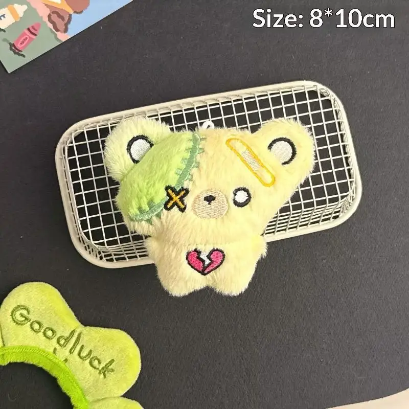 

1Pc Mini Cartoon Plush Bear Doll Toy Keychain Sweet Cute Bag Pendant Charms Car Keyring Accessories For Girl Couples Kawaii Gift