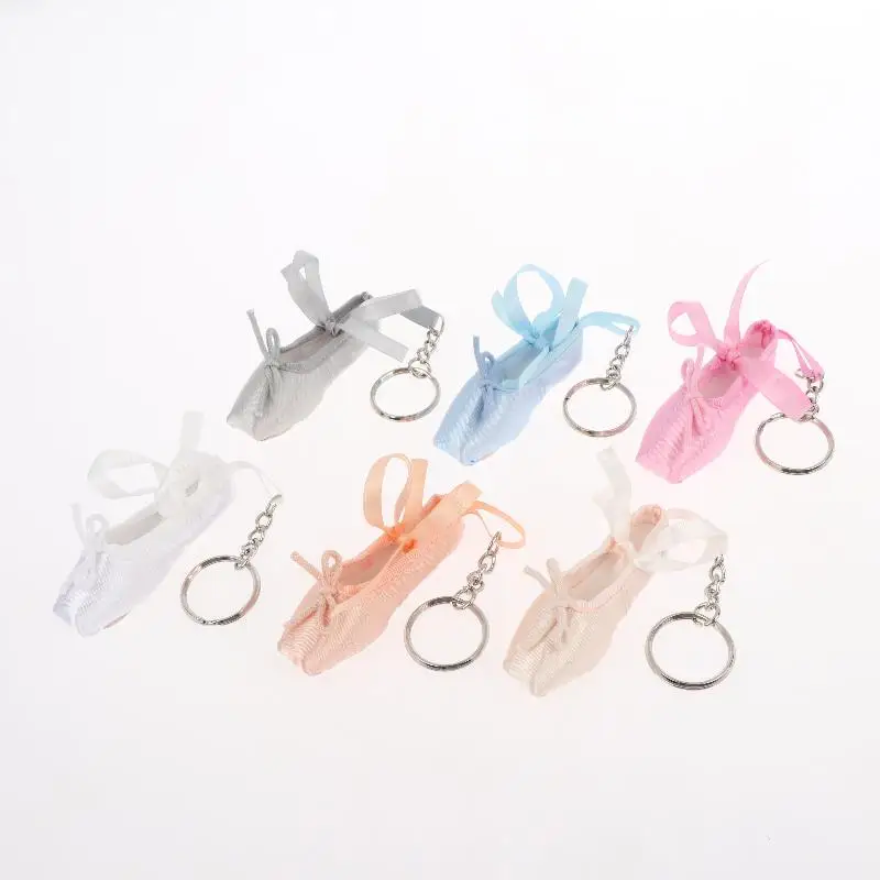 Llavero de Zapatillas de Ballet Hecho a Mano, Mini Colgante Artesanal, Bonito Accesorio para Bolsos, Adorno para Teléfono, Regalo Conmemorativo para Actuaciones de Ballet