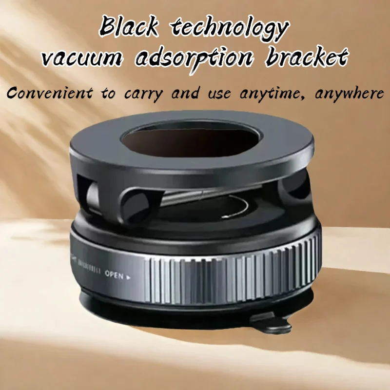 Suporte magnético do telefone móvel da montagem do carro da adsorção do vácuo dobrável rotação de 360 graus liga de alumínio apto para smartphones