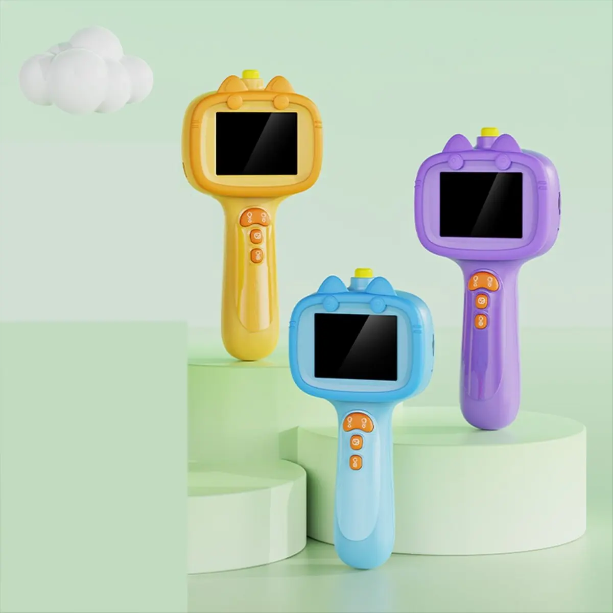 2MP Borescope Snake Camera with 2.4 Inch Screen Portable Inspection Camera for Nature Exploration Science Gifts Yellow