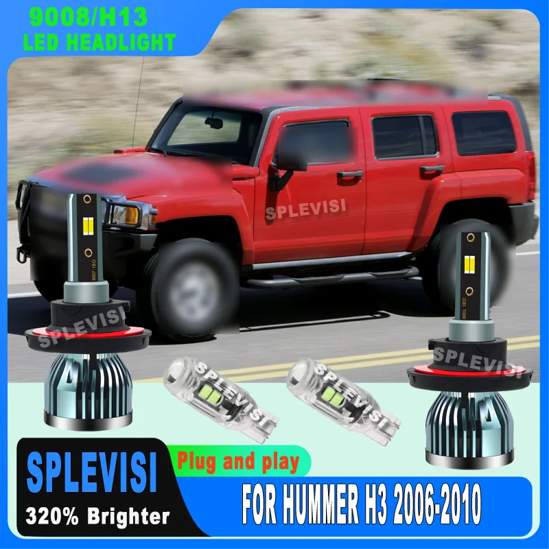 

Lifespan Over 60,000 Hours maintaining optimal brightness and longevity LED Headlight for Hummer H3 2006 2007 2008 2009 2010