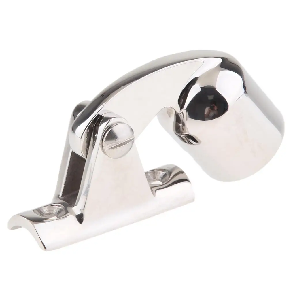 Marine Bimini Fittings Top Cap Eye End 1 inch 120 Degree Elbow Deck Hinge 316 Stainless Steel