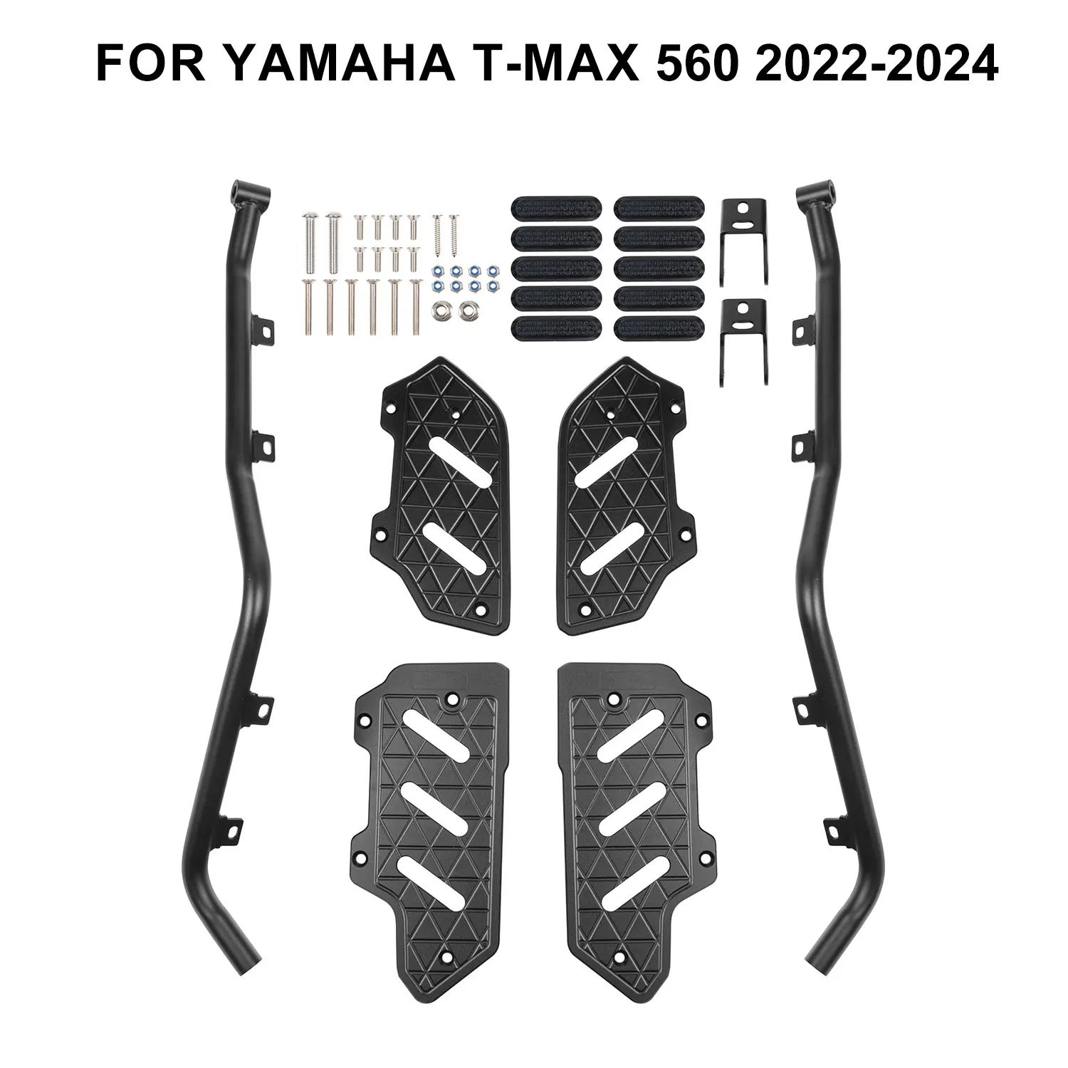 

For YAMAHA T-MAX 560 2022 2023 2024 Motorcycle Crash Bar and Foot Pegs Plate Skidproof Side Bumper T MAX 560 Frame Protector