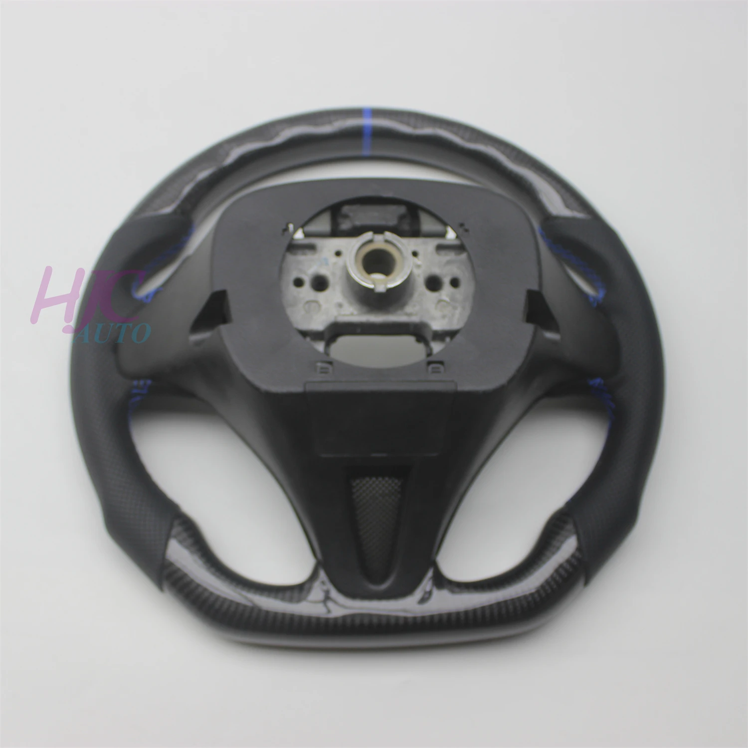 Para Honda Civic 2006-2011 8TH GEN 8 volante de cuero de fibra de carbono Real
