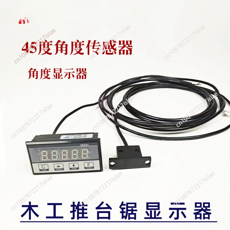 Angle Digital Display Meter M301 Magnetic Sensor Readout Dedicated for Woodworking Stone Machinery Magnet Grid Counter