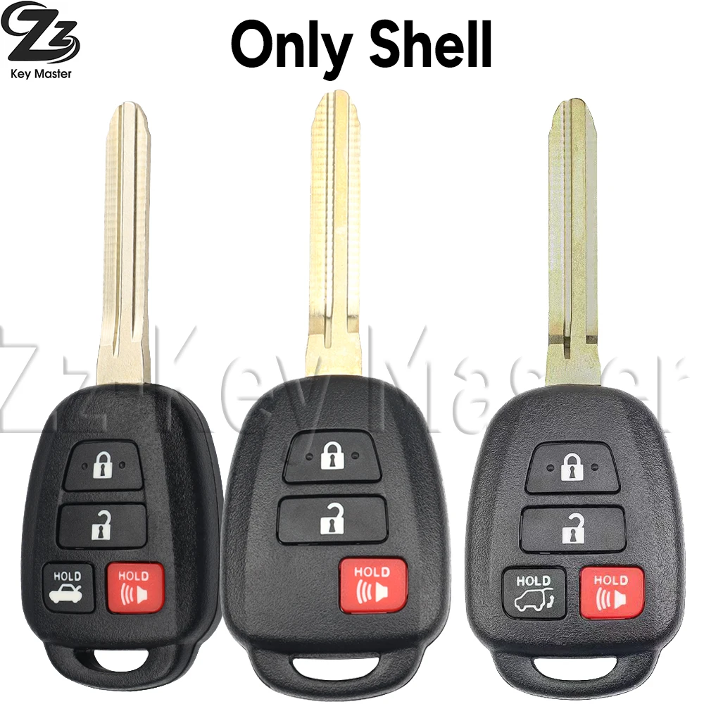 

Zz Remote Car Key Shell Case for Toyota Camry Prius 2012 2013 2014 2015 2016 2017 Corolla RAV4 Key Case TOY43 2/3/4 Buttons