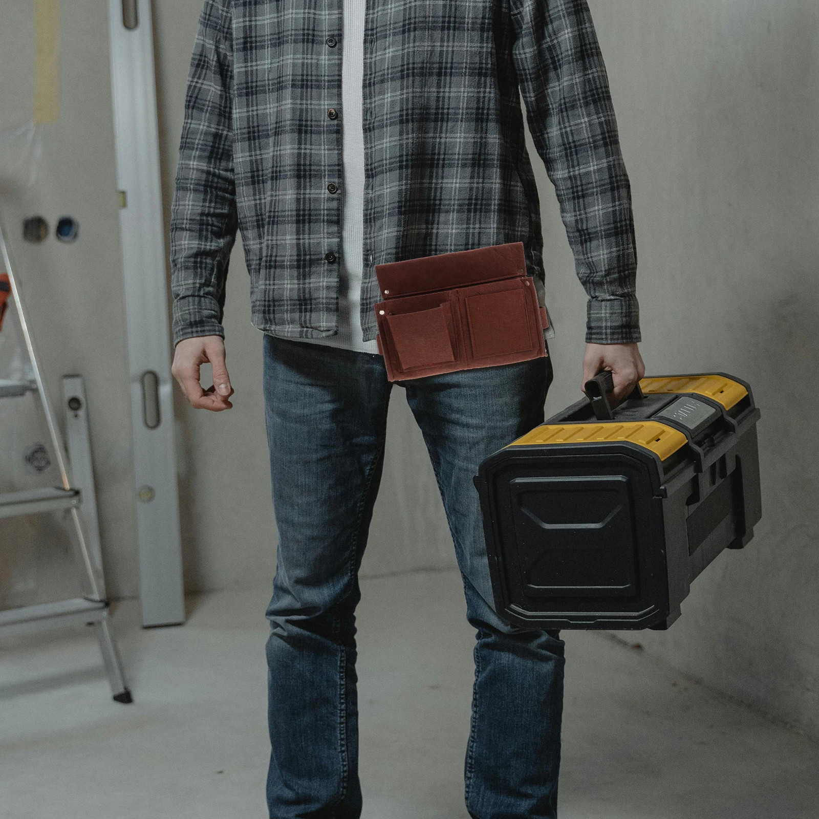 

Nail Pouch Tool Belt Bag Thickened Wear-Resistant For Construction Carpenter Portable Organizer With Multiple Pockets