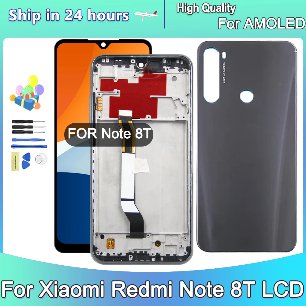 

6.3''Amoled For Xiaomi Redmi Note 8T M1908C3XG LCD Display Touch Screen Digitizer Assembly for Redmi Note 8 LCD Display