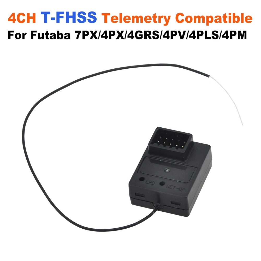 Futaba T-FHSS Compatibe 4CH Receiver For 4PX 4PM 4PLS 4PV 7PX Telemetry High Speed Rx