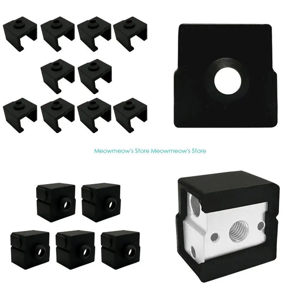 W91A 3Dプリンターホットエンドシリコンケース3Dプリンター加熱ブロックシリコンケース押出機ホットエンドソックのアップグレード