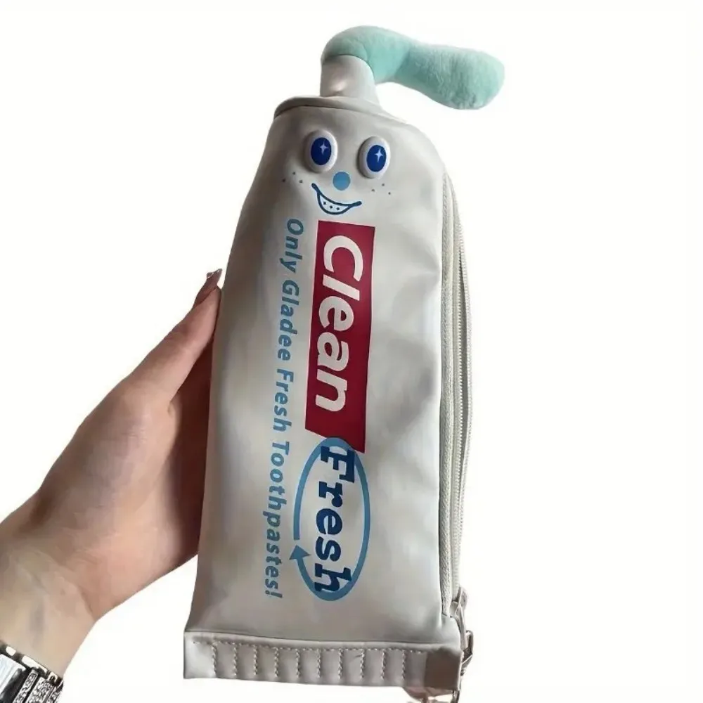 Squeeze the Fun,Toothpaste Tube Pencil Pouch for Creative Smiles,Paste & Play, Cute Collapsible Pen Tube for School Buddies