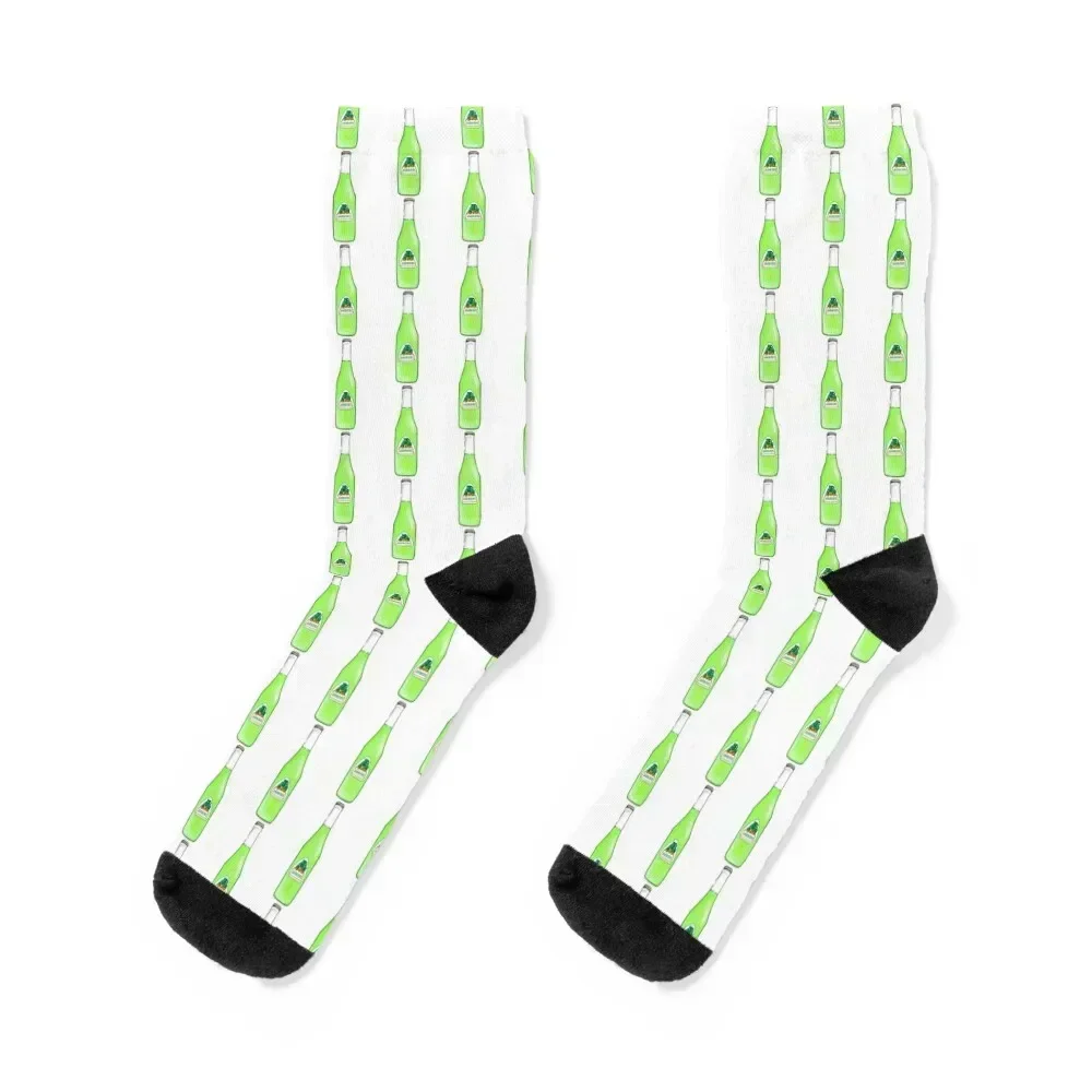 

Green lime jarrito Mexican soda design Socks tennis sports stockings crazy anti-slip Girl'S Socks Men's