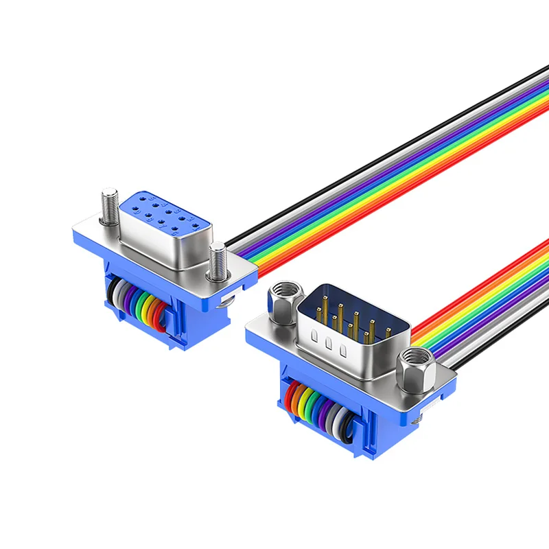 1PCS 20CM 50CM 1M DB9 MALE to FEMALE CABLE D-Sub Serial Port Connector Adapter RS232 com Extension Cable DB15DB25 DB37 Connector