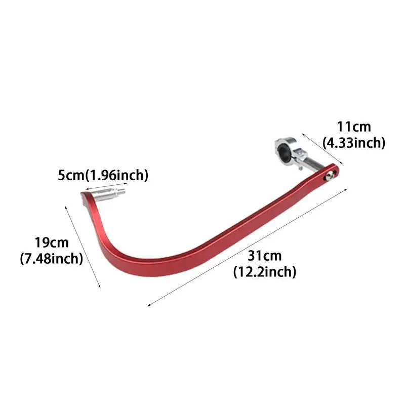 Guidon de moto en alliage d'aluminium, levier d'embrayage de frein, protection contre les chutes, 2 pièces