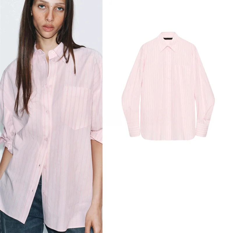 

Spring Summer New Women's Single Button Asymmetrical Hem Long Sleeve Loose Shirt Casual Style Polyester Fiber Breathable Skin...
