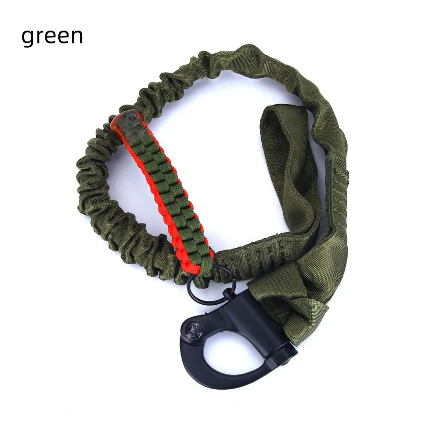 Outdoor Rope Hanging Tactical 55cm Adjustable Safety Rope Sling Multi functional Nylon Belt Hunting Survival Kit Rescue Sling