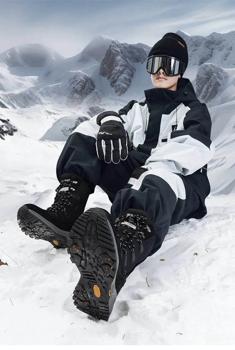 Skypilot Outdoor-Schneeschuhe Herren-Wanderschuhe Winter High-Top-Sneaker Warme Skistiefel Wasserdichte Damenstiefel Trekking-Sneaker – Detail 35