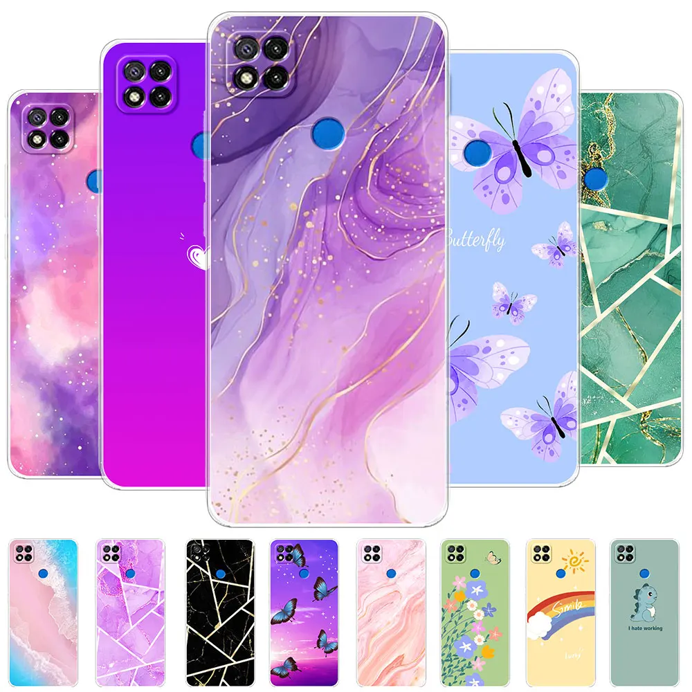 Чехол для Redmi 9C NFC, силиконовый мягкий защитный чехол для телефона Xiaomi Redmi 9C Coque для Redmi 9C NFC Fundas, Прозрачный бампер