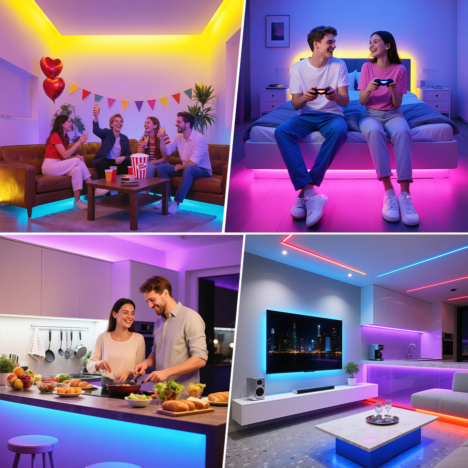 DC 12V 24V RGB COB LED Strip Narrow Version 5MM 576LEDs/M High Bright Dotless Home Decor Led Tape Diode Flexible Ribbon Rope