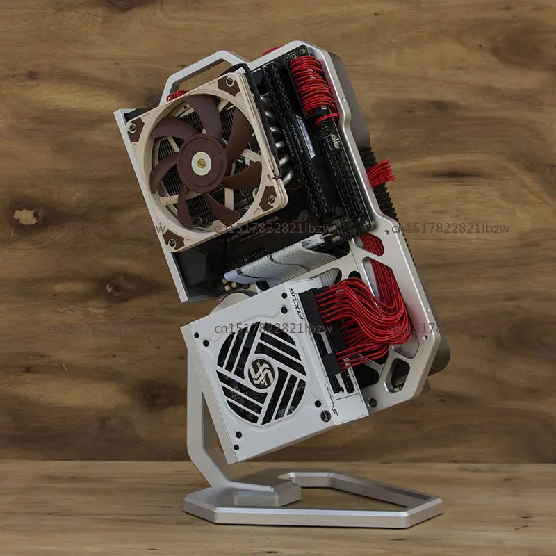 Open ITX Rack Case Mechanical SFX Portable Vertical Desktop Game Mini High-end Aluminum Alloy Computer Case