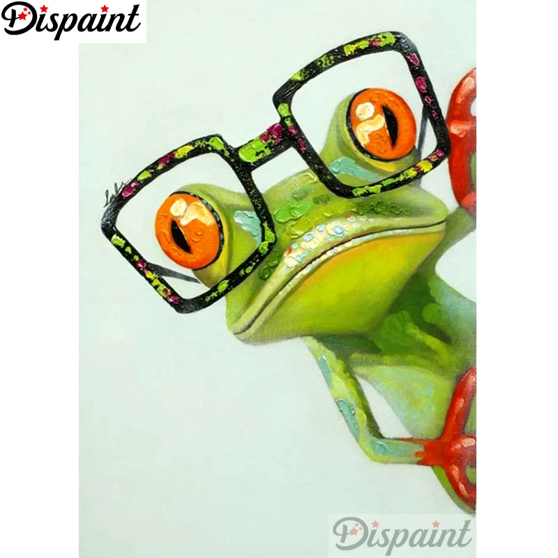 

Dispaint Full Square/Round Drill 5D DIY Diamond Painting "Cartoon frog" Embroidery Cross Stitch 3D Home Decor A11037