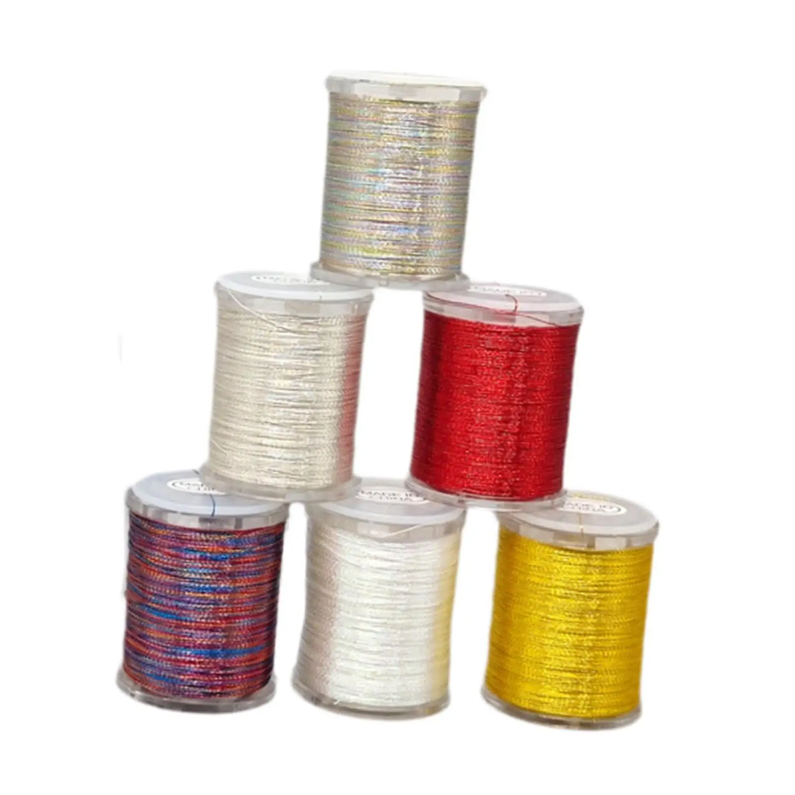 Fio de amarração de mosca, 6 peças, compacto de alta resistência para moscas secas e molhadas, acessórios fortes, fios de amarração de mosca encados premium, suprimentos de amarração