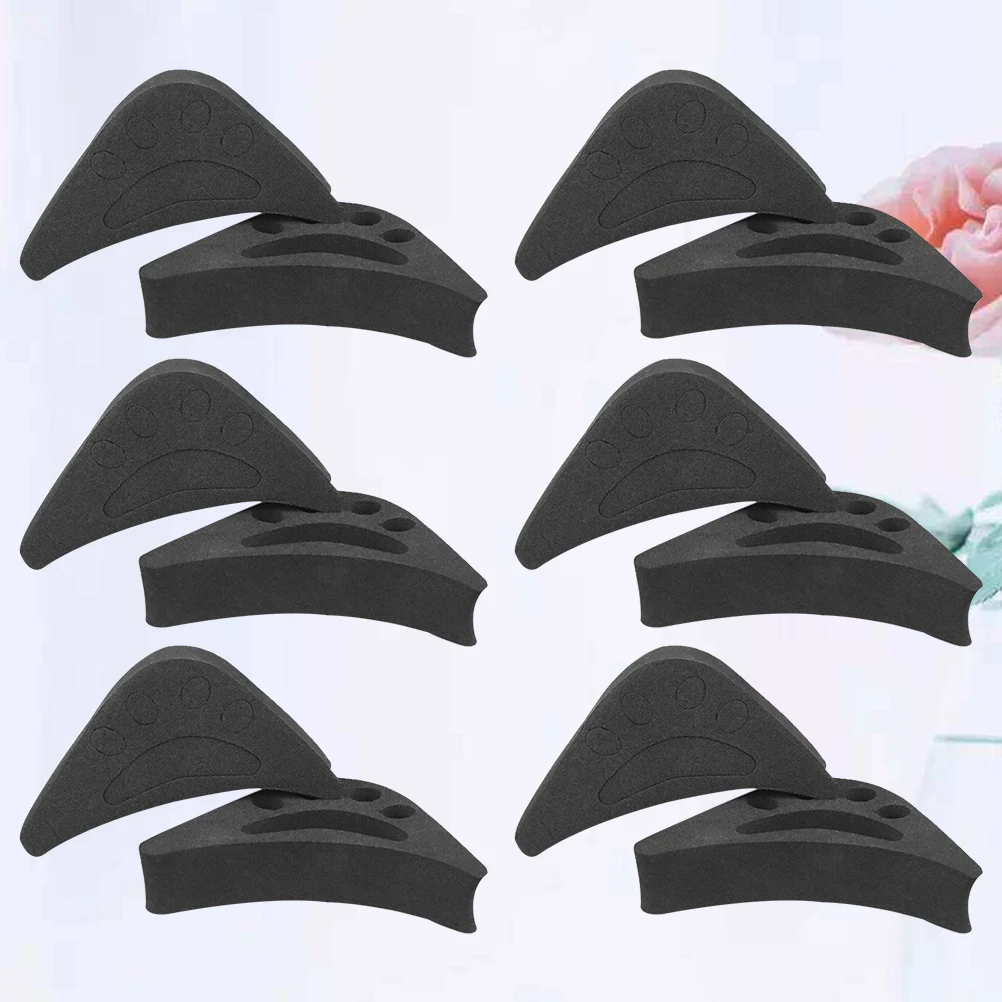 

6pcs Forefoot Sole Pads Shoe Inserts Cushion Thickened Half Insoles Foot Support For Big Shoes Heel Liners Anti-Slip