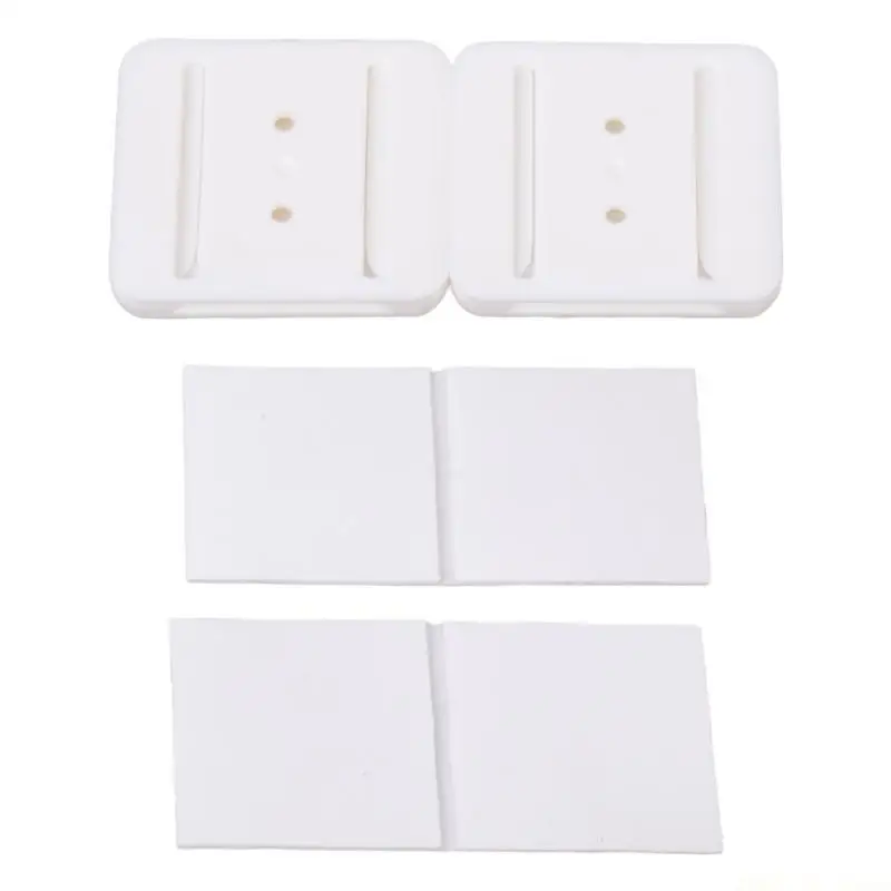 M5TD 5Pcs Wall Adhesive Hook Wire Shelf Wall Mount Sticker Fixing Patch For Kitchen