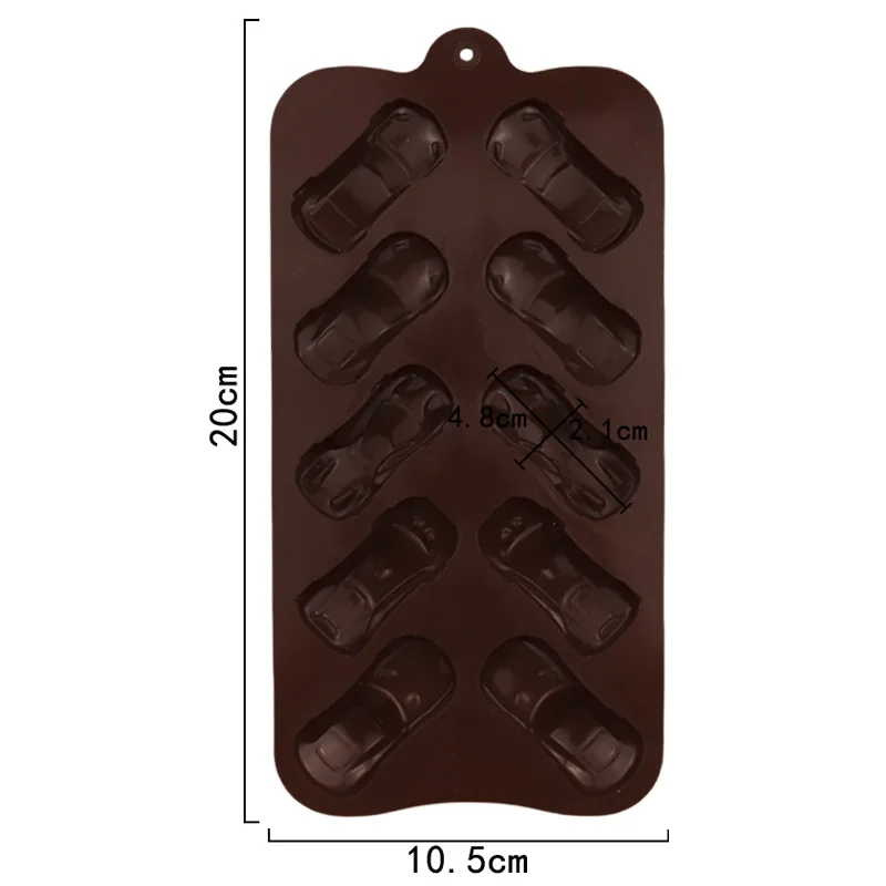 Wholesale 10 Car Sports Car Silicone Chocolate Mold, Ice Grid Mould, Aromatherapy Plaster Molds, High Temperature Resistance 037