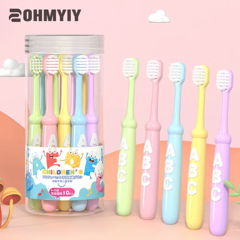 

10Pcs Cute Children Small Head Soft Bristle Cleaning Toothbrush High Density Brush Protect Teeth Children Aged 3-12