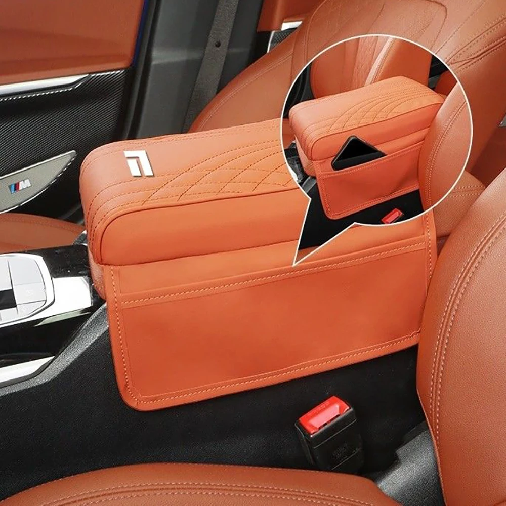 Car Leather Armrest Box Height Increase Pad Central Armrest Protection Kit Accessories Fit For BAIC JISHIi Rox 01 Polestone 01 - Image 5