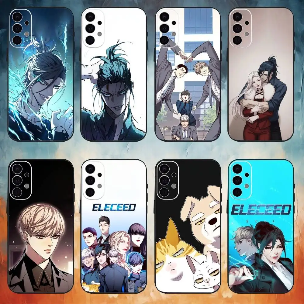 E-Eleceed-S Manhwa Phone Case For Samsung S26,25,24,23,22,30,21,10,9,Ultra,Plus,Lite Black Soft Case