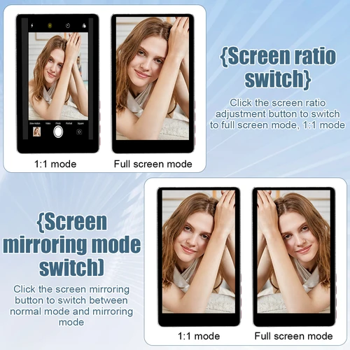 Imagen 2 del producto Pantalla selfie magnética móvil Vlog inalámbrica con cámara trasera de teléfono para Selfie Vlog o Compatible con transmisión en vivo.