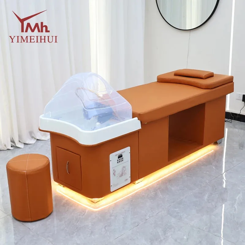 

Electric Head Spa Shampoo Bed with Hydrotherapy Head Massage for Salon Barber Shop
