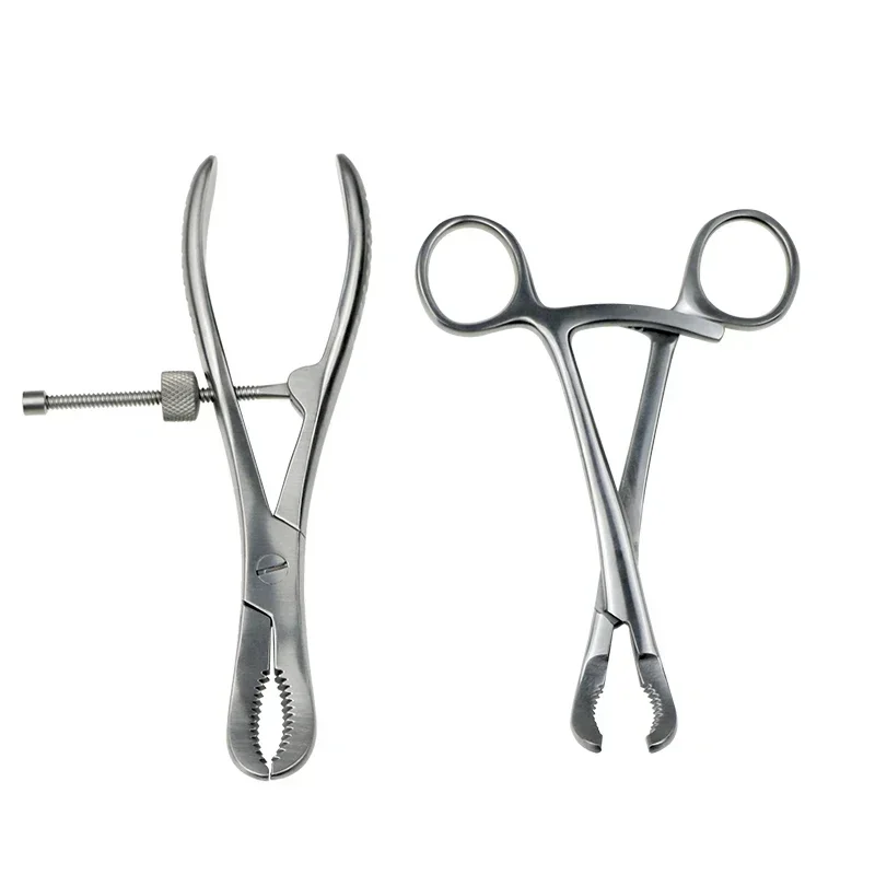 1pcs Stainless Steel Toothed Phalanges Reduction Forceps Bone Holding Forceps Autoclavable Orthopedics Surgical Instruments