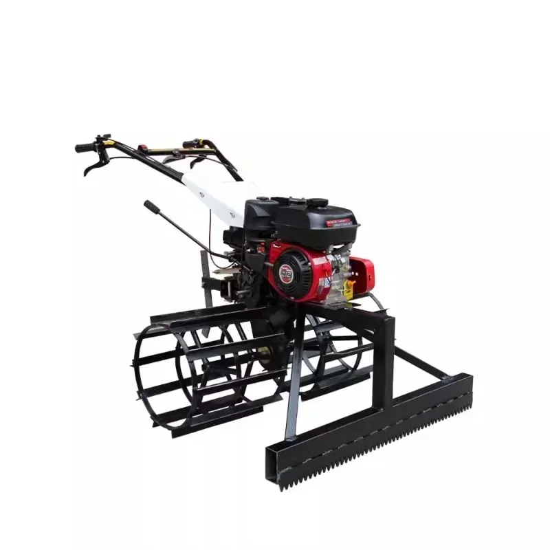 Small concrete, ash scraping machine, leveling paver