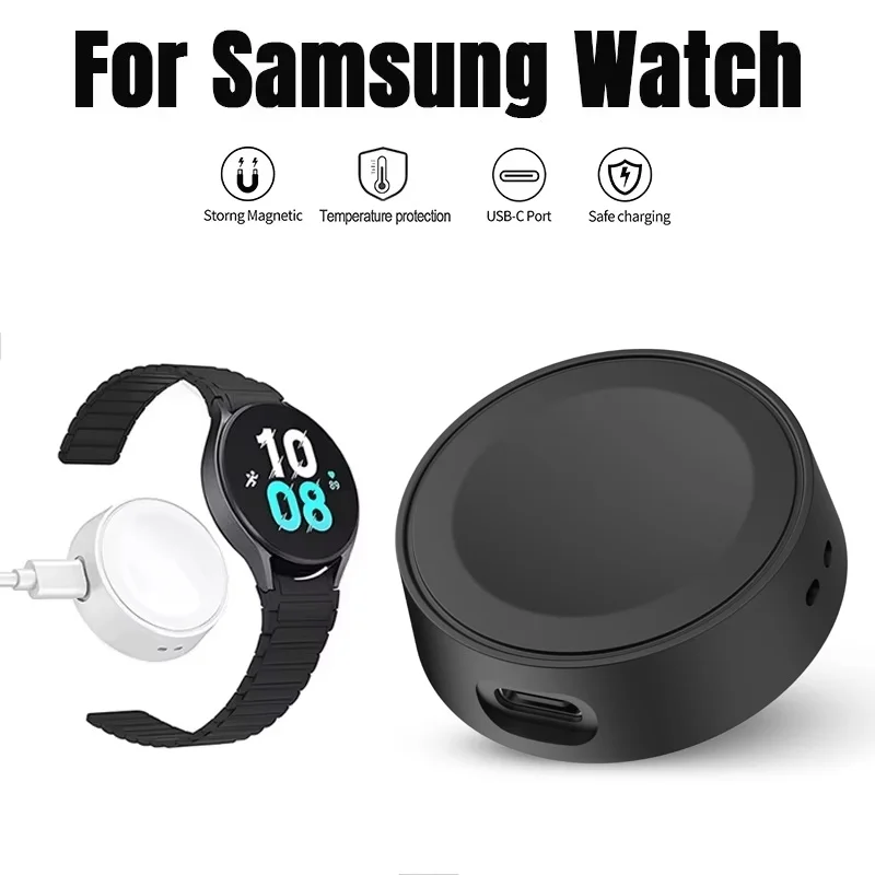 Fast Charging Watch Dock For Samsung Galaxy Watch 7/6/5/4/3 Active 2/1 Wireless Charger Portable USB Cable Accessories For Home