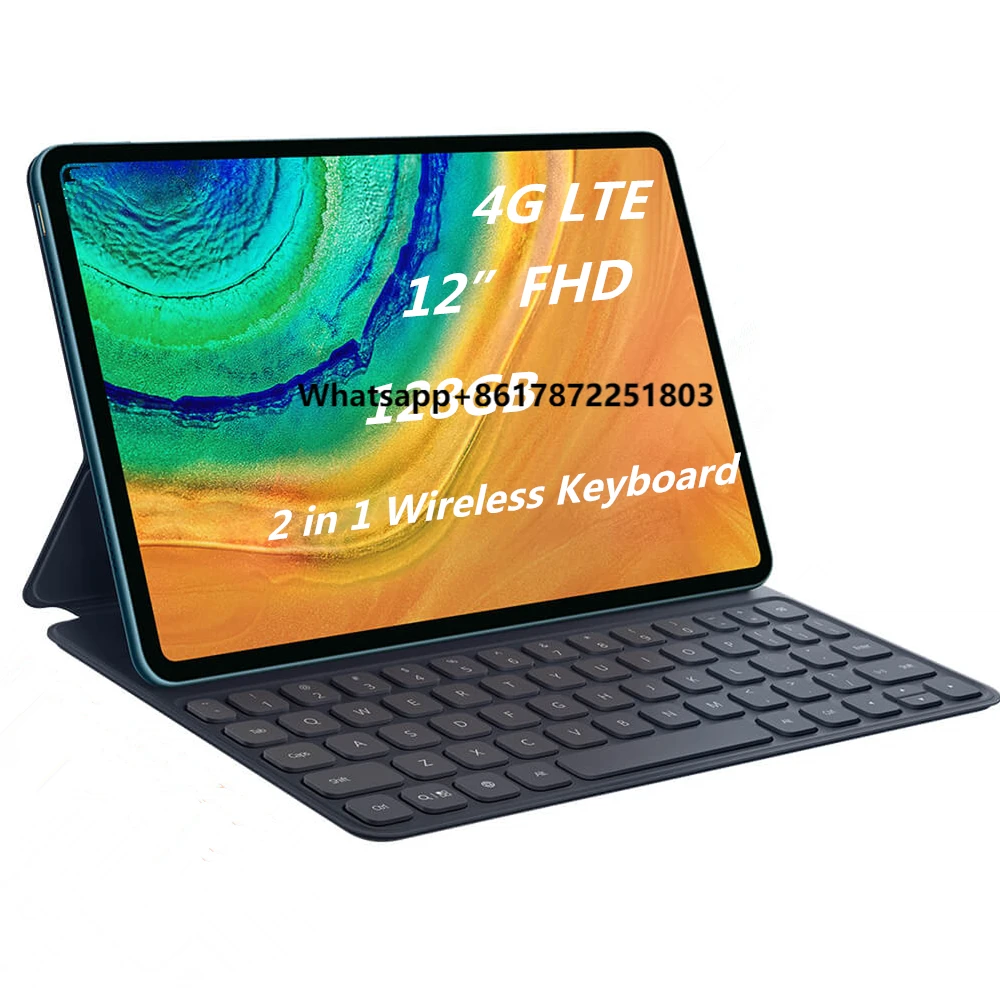 12 Inch Tablet 2 in 1 Tablet Pc With Keyboard for Student Online Classroom Educational Tablet Pc 64GB/128GB