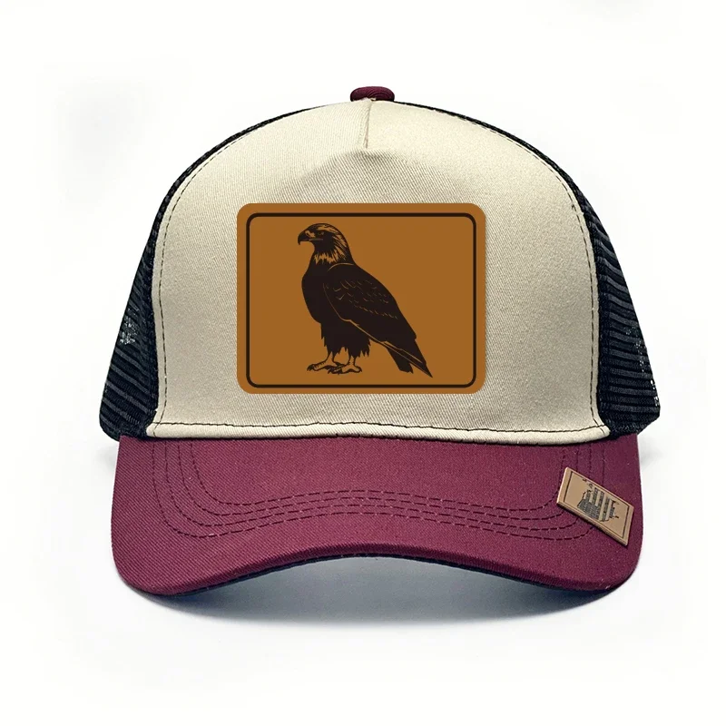 Luxury Bald Eagle Brand Baseball Cap Outdoor Sport Snapback Hat for Women Unisex Breathable Caps Knight's Hat Trucker Hats